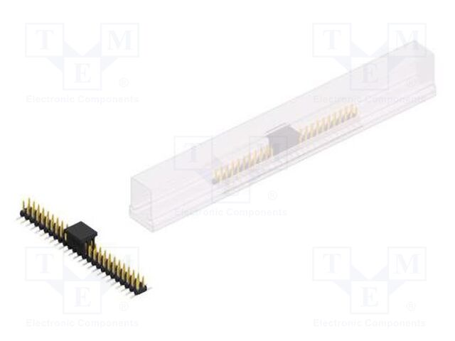 Connector: pin strips; pin header; male; PIN: 50; 2mm; SMT; 2x25