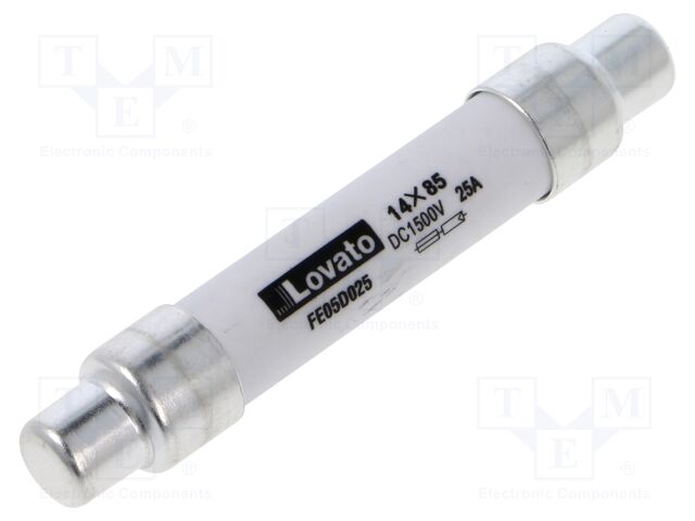 Fuse: fuse; 25A; 1.5kVDC; gPV; 10x85mm