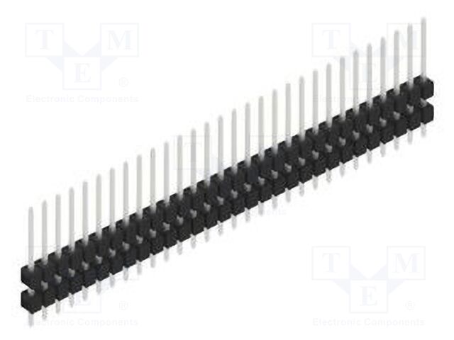 Connector: pin strips; pin header; male; PIN: 30; 2.54mm; THT; 1x30
