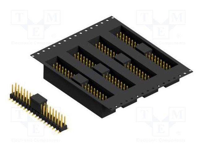 Connector: pin strips; pin header; male; PIN: 36; 2.54mm; SMT; 2x18