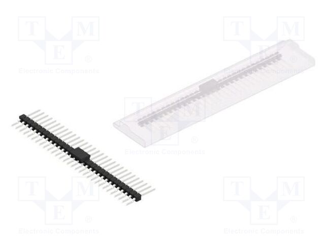 Connector: pin strips; pin header; male; PIN: 30; 2.54mm; SMT; 1x30