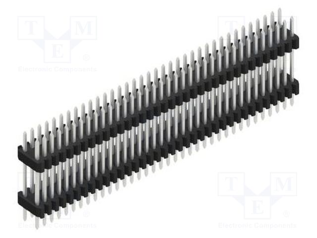 Connector: pin strips; pin header; male; PIN: 72; 1.27mm; THT; 2x36