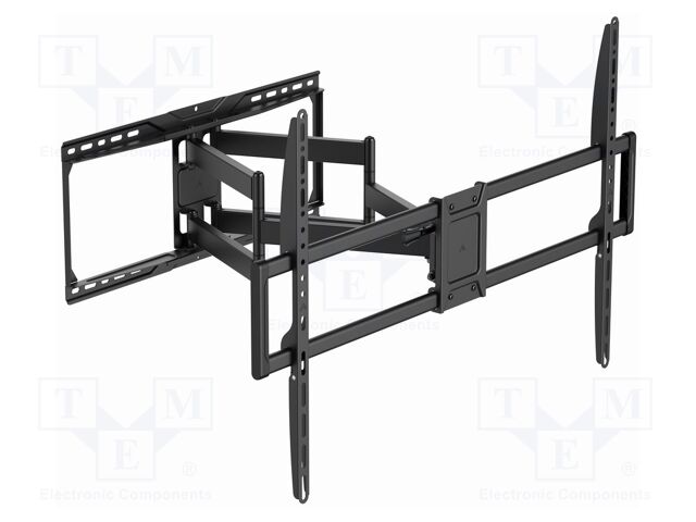 Holder; for wall mounting; 75kg; 50÷105"; black
