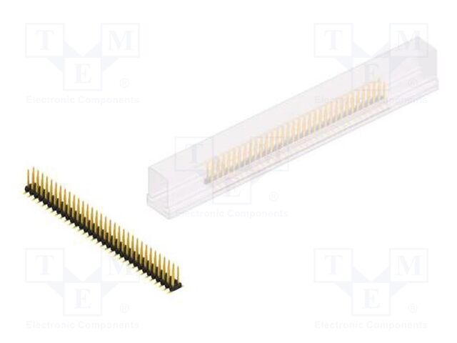 Connector: pin strips; pin header; male; PIN: 66; 2mm; SMT; 2x33