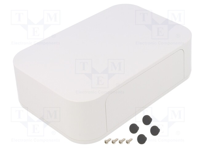 Enclosure: with panel; PF; X: 200mm; Y: 135mm; Z: 60mm; ABS; white