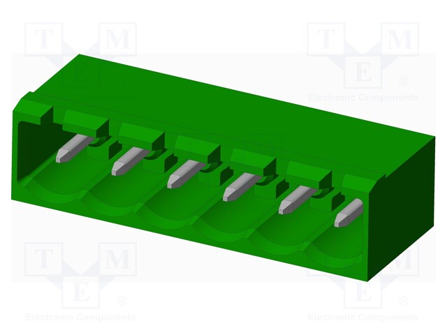 Connector: pluggable terminal block; socket; male; angled 90°