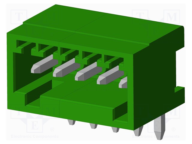 Connector: pluggable terminal block; socket; male; angled; THT
