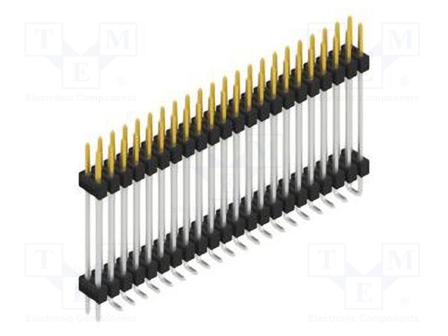 Connector: pin strips; pin header; male; PIN: 44; 2.54mm; SMT; 2x22