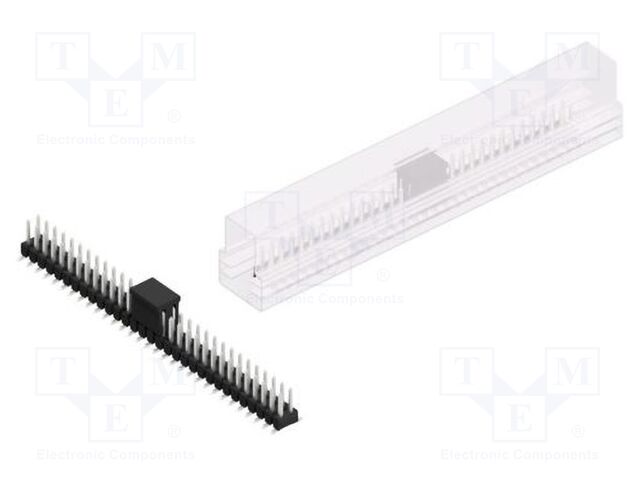 Connector: pin strips; pin header; male; PIN: 62; 2.54mm; SMT; 2x31