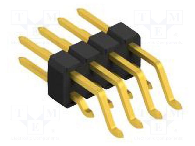 Connector: pin strips; pin header; male; PIN: 8; 2.54mm; SMT; 2x4