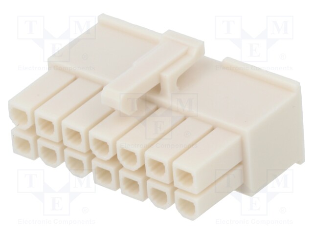 Plug; wire-wire/PCB; female; Mini-Fit Jr; 4.2mm; PIN: 14; for cable