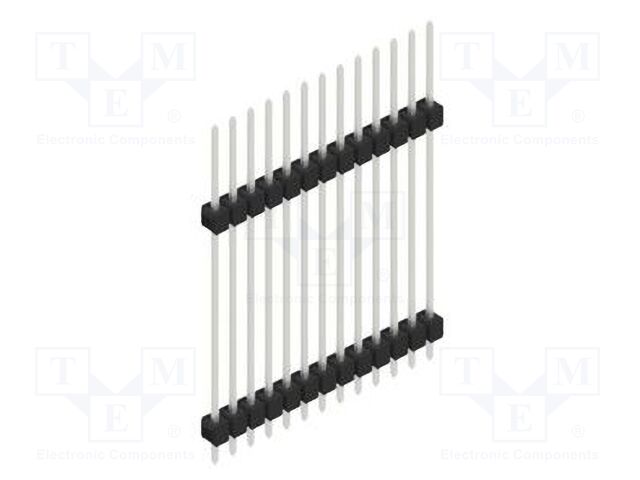 Connector: pin strips; pin header; male; PIN: 13; 2.54mm; THT; 1x13