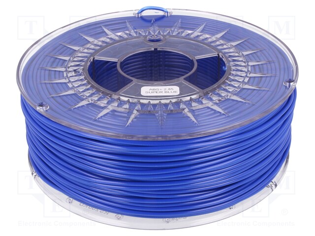 Filament: ABS+; 2.85mm; blue; 230÷240°C; 1kg; ±0,05mm