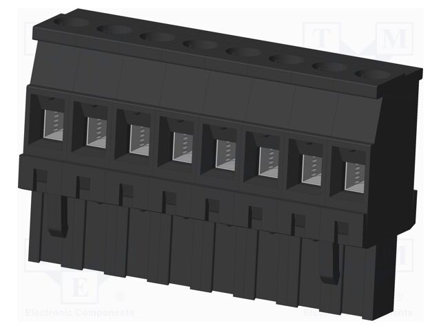 Connector: pluggable terminal block; plug; female; angled 90°