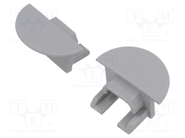 Cap for LED profiles; grey; PDS-NK