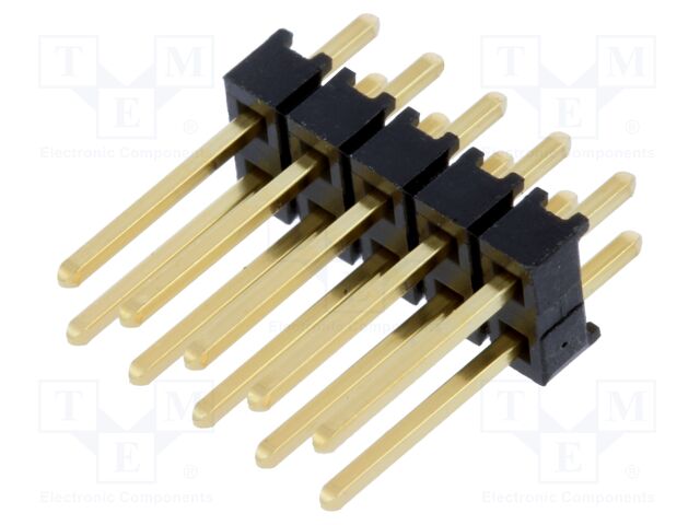 Connector: pin strips; pin header; male; PIN: 10; straight; 2.54mm