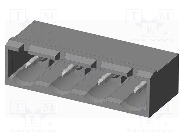 Connector: pluggable terminal block; socket; male; on PCBs