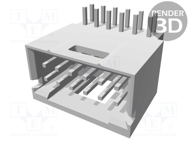 Socket; IDC; male; PIN: 12; angled 90°; THT; gold-plated; 2.54mm