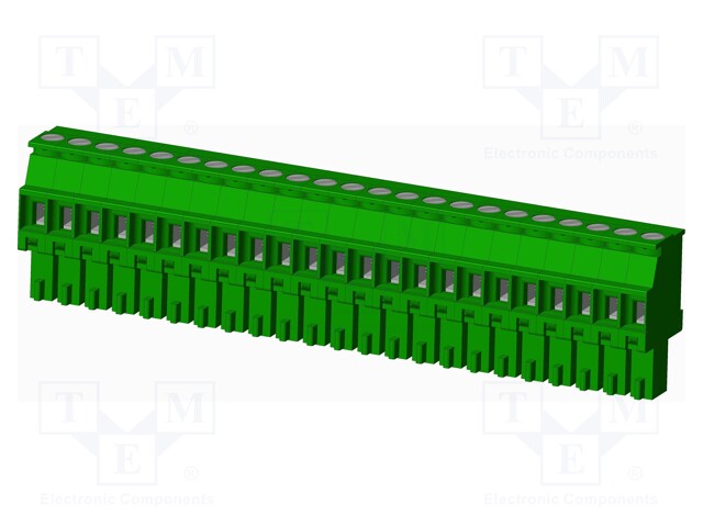 Connector: pluggable terminal block; plug; female; angled 90°
