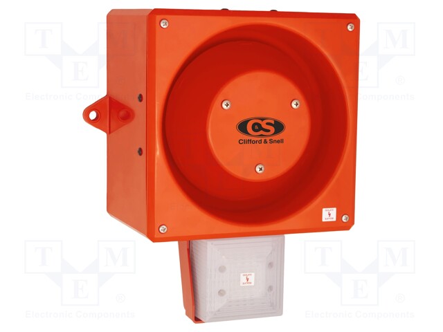 Signaller: lighting-sound; 24VDC; siren,flashing light; LED; IP66