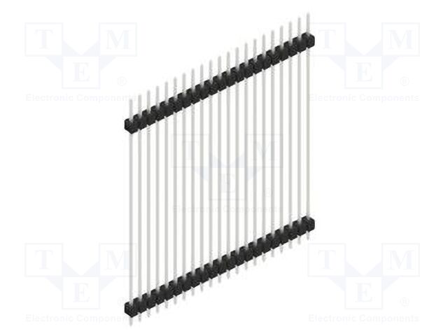Connector: pin strips; pin header; male; PIN: 21; 2.54mm; THT; 1x21