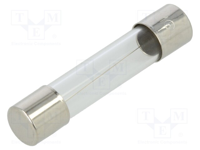 Fuse: fuse; 1.5A; 250VAC; glass; 6.35x31.8mm; brass; bulk