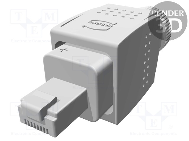 Plug; RJ45; PIN: 8; Cat: 6a; shielded; Layout: 8p8c; 5÷9.5mm