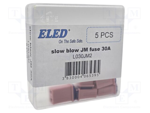 Fuse: fuse; 30A; 32VDC; automotive; 10.7mm; 10.7x7.7x15mm