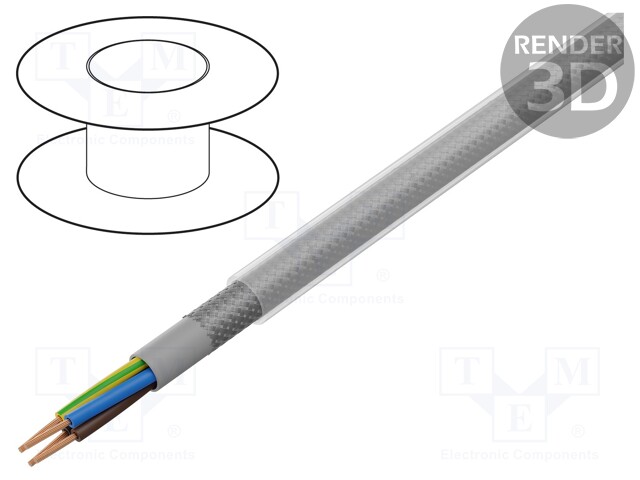 Wire; ÖLFLEX® CLASSIC 100 CY; 4G4mm2; tinned copper braid; PVC