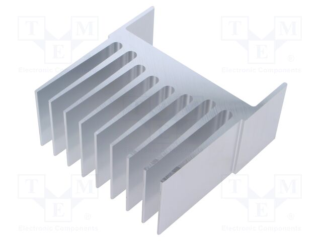 Heatsink: extruded; grilled; aluminium; L: 50mm; W: 114.2mm; raw