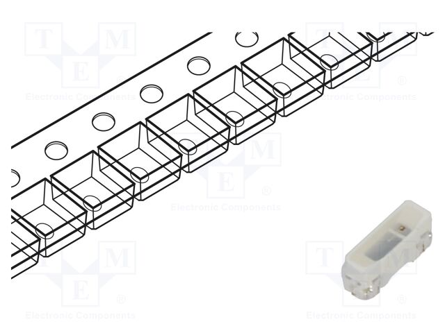 LED; red; SMD; PLCC2; 400÷600mcd; 3x1x1.25mm; 120°; 20mA; λd: 624nm