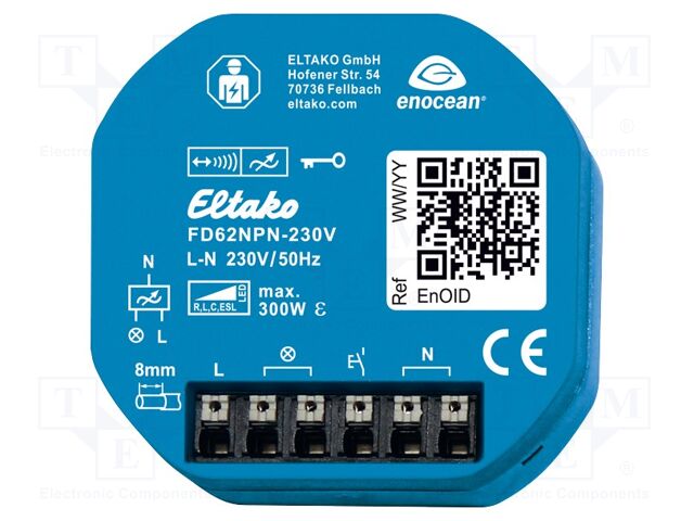 Dimmer; EnOcean; plaster embedded; 230VAC; intelligent house