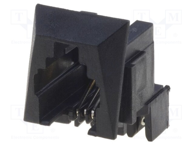 Socket; RJ9; PIN: 4; IDC; for panel mounting