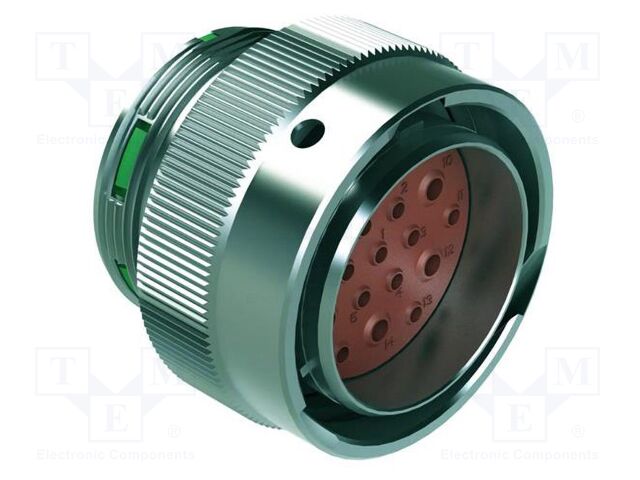 Connector: circular; plug; male; 25A; 250V; PIN: 19; IP67; straight