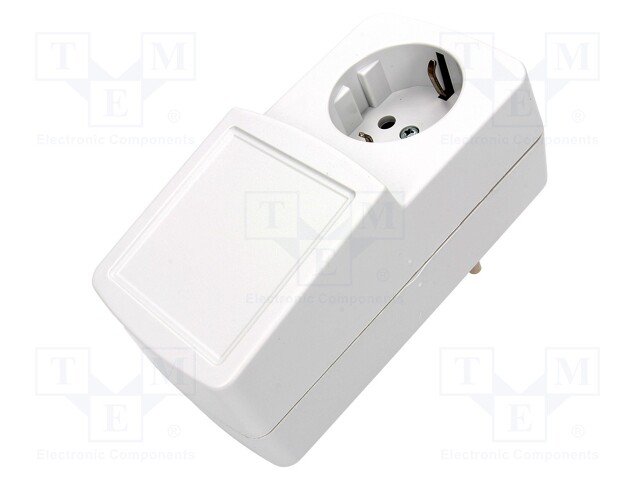 Enclosure: for power supplies; X: 64mm; Y: 129mm; Z: 57mm; ABS; grey