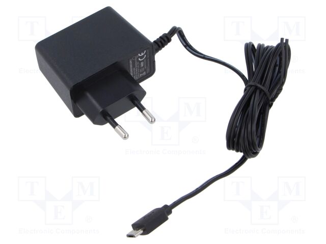 Power supply: switching; mains,plug-in; 5VDC; 3A; 15W; 81.5%
