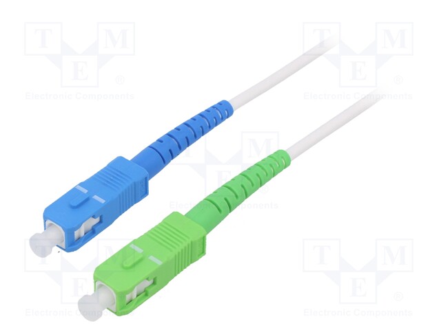 Fiber patch cord; OS2; SC/APC,SC/UPC; 2m; Optical fiber: 9/125um