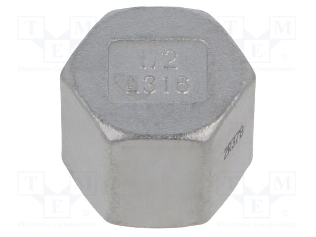 Hexagonal,female; max.10.5bar; 1.4408 stainless steel; G316