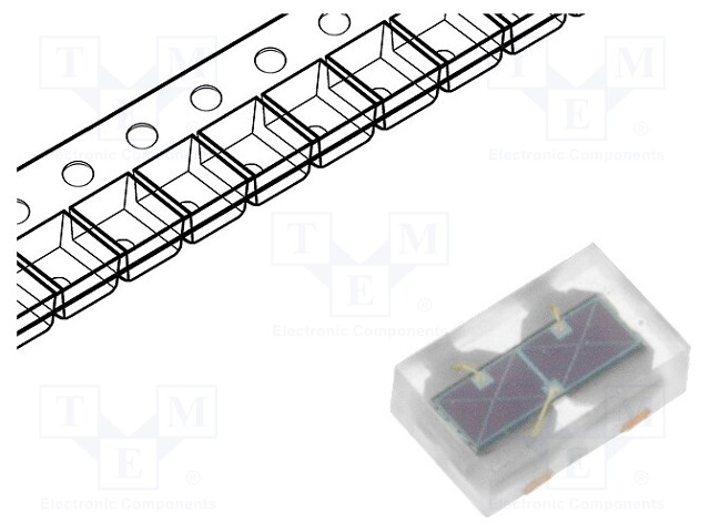 Photodiode; 500-1000nm; Mounting: SMD; Dim: 2.9x1.8mm