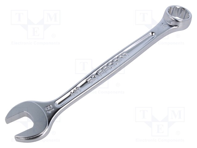 Wrench; combination spanner; 18mm; L: 208mm; satin