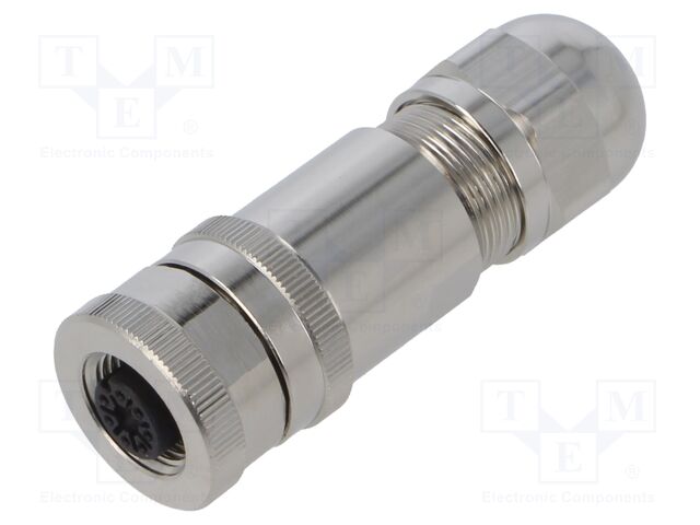 Plug; M12; PIN: 8; female; A code-DeviceNet / CANopen; for cable