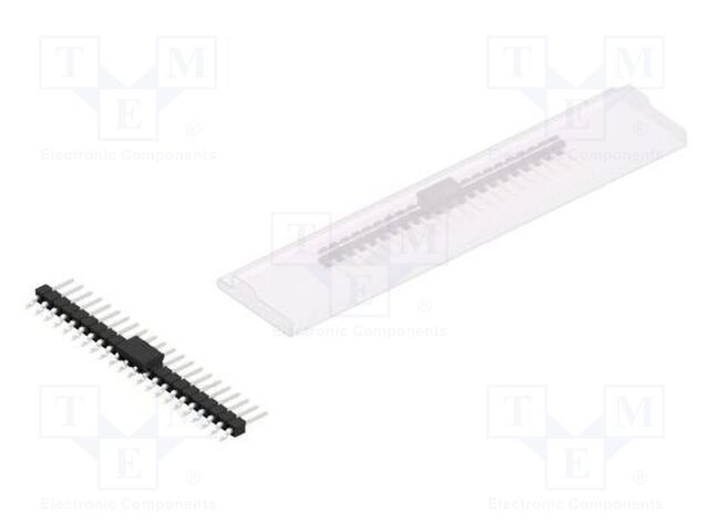 Connector: pin strips; pin header; male; PIN: 22; 2.54mm; SMT; 1x22