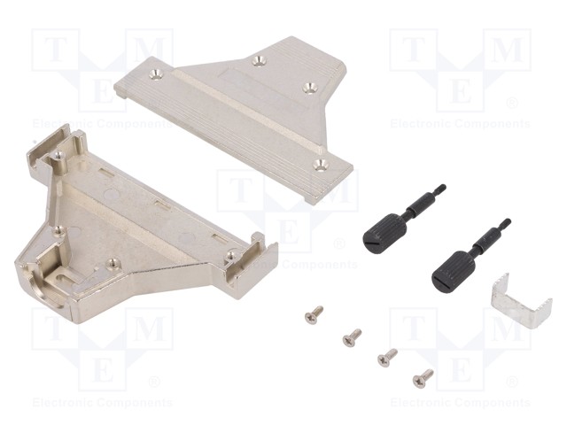 Plug housing; PIN: 100; Locking: screws; Mat: steel; straight
