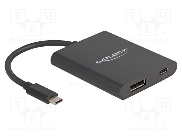 Adapter; DisplayPort socket,USB C socket,USB C plug; 0.13m