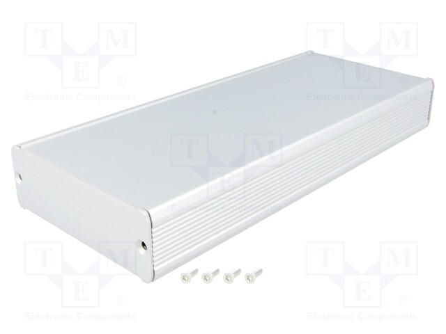 Enclosure: with panel; TUF; X: 94mm; Y: 220mm; Z: 32mm; aluminium