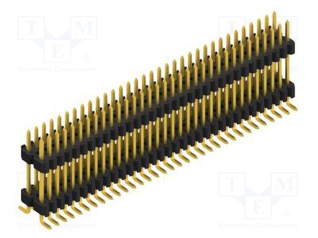 Connector: pin strips; pin header; male; PIN: 66; 1.27mm; SMT; 2x33
