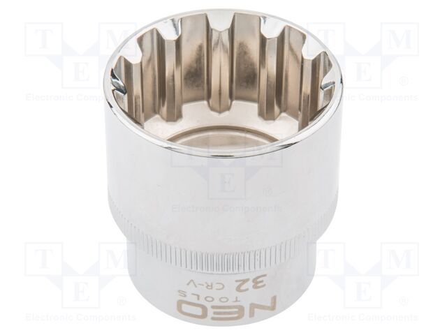 Socket; socket spanner,spline (12-angles); 32mm; 1/2"