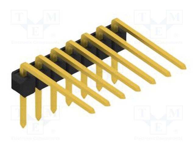 Connector: pin strips; pin header; male; PIN: 7; 2.54mm; THT; 1x7