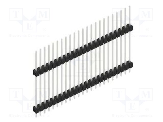 Connector: pin strips; pin header; male; PIN: 23; 2.54mm; THT; 1x23