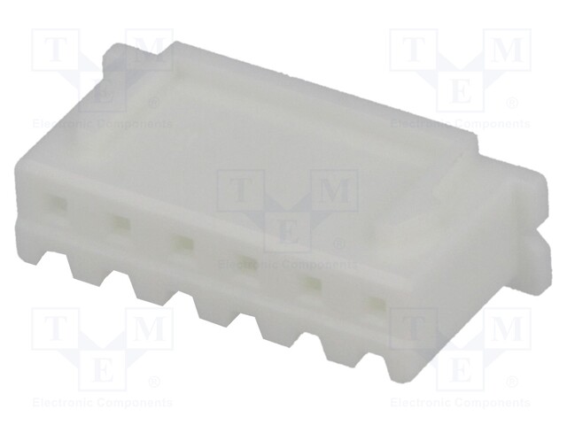 Plug; wire-board; female; XH; 2.5mm; PIN: 6; w/o contacts; for cable